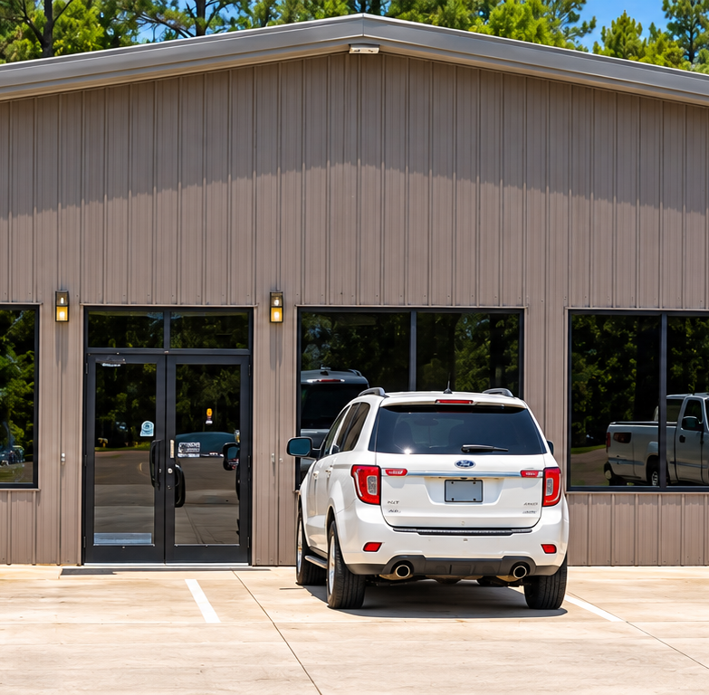 Car and truck storage space at FreeUp Storage in St. Marys, GA